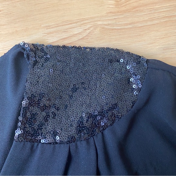 CITY CHIC Black Sequin V-Neck Demi Maxi Dress Plus Size XS 14 Party Cocktail - Picture 7 of 11